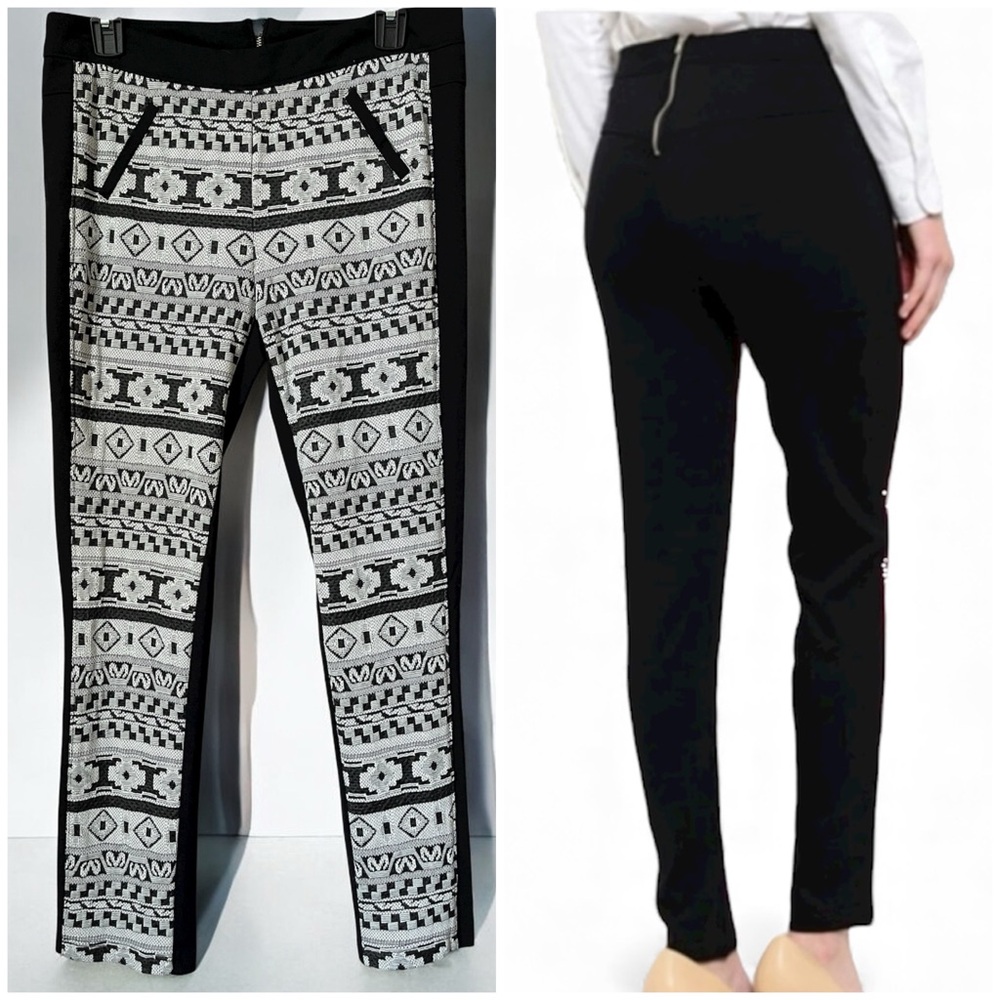 HAVE Tribal Knit Skinny Pants (black) - medium